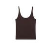 Spring New American Casual Basic Solid Lightweight Linen Blend Sling Sleeveless T-shirt 6219937