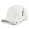 Men Women Fashion Adjustable Metal Rings Casual Baseball Cap for Lovers