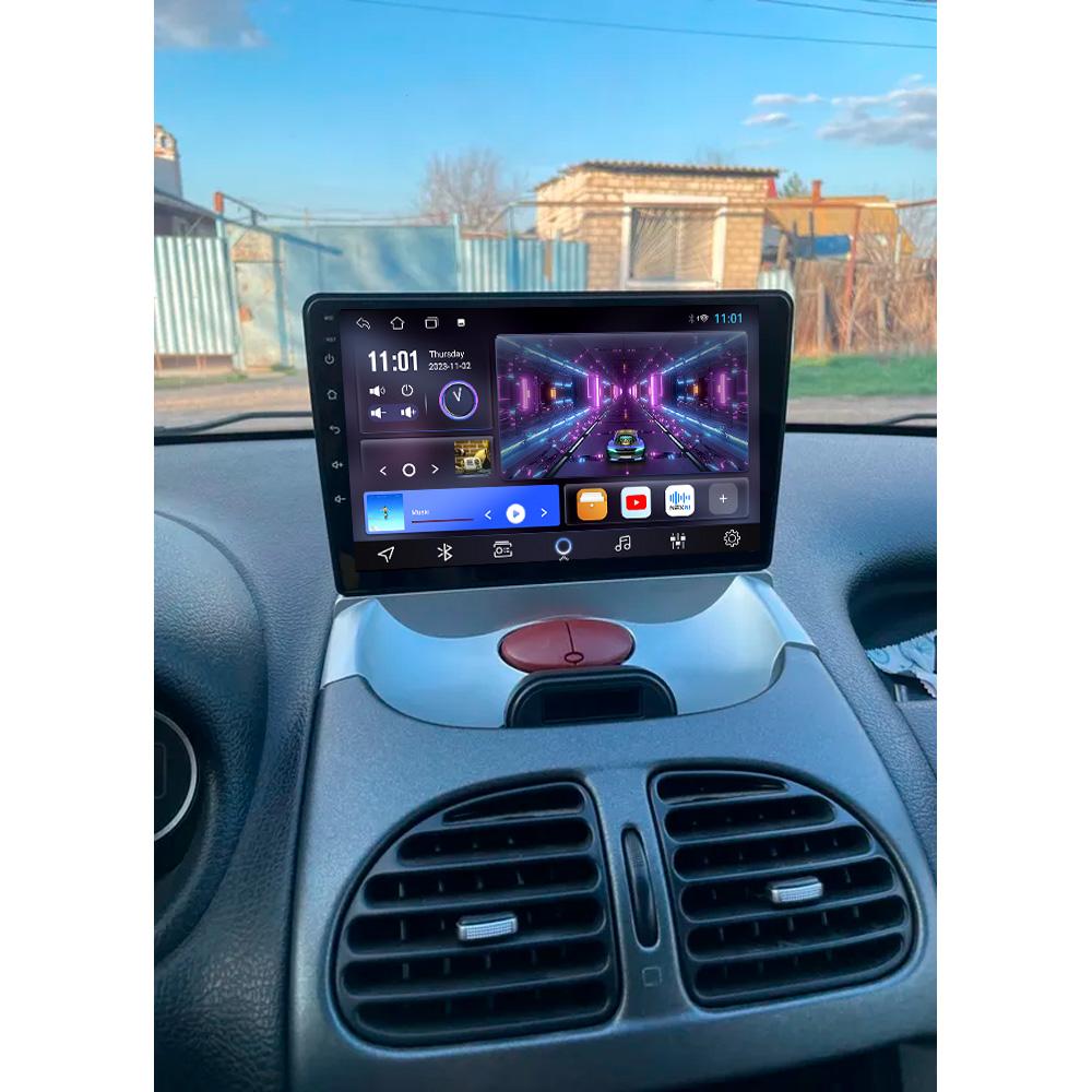 X-REAKO Car Video Player for  Peugeot 206 2004-2008 GPS Navigation Built-in Dsp Carplay Autoradio Android Head Unit