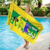 Asciugamano da Spiaggia Neymar N.10 Coppa del Mondo di Calcio Asciugamano Asciugatura Rapida Adatto per Mare Piscina Campeggio Vacanza Yoga Per Famiglia Amici