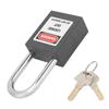 1.5in Safety Padlocks Steel Beam Insulated Lock with 2 Keys for Industry Machine ManufacturingBlack