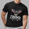 Trump Učiňme Ameriku opět skvělou Americký orel Vlastenecký potisk vlajky Unisex tričko