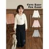 Youyou Girls' Peter Pan Collar Cartoon Print Long Sleeve Top