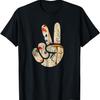 Natural Silhouette Forest Meadow Cottagecore Peace Sign Hand T-Shirt(45)