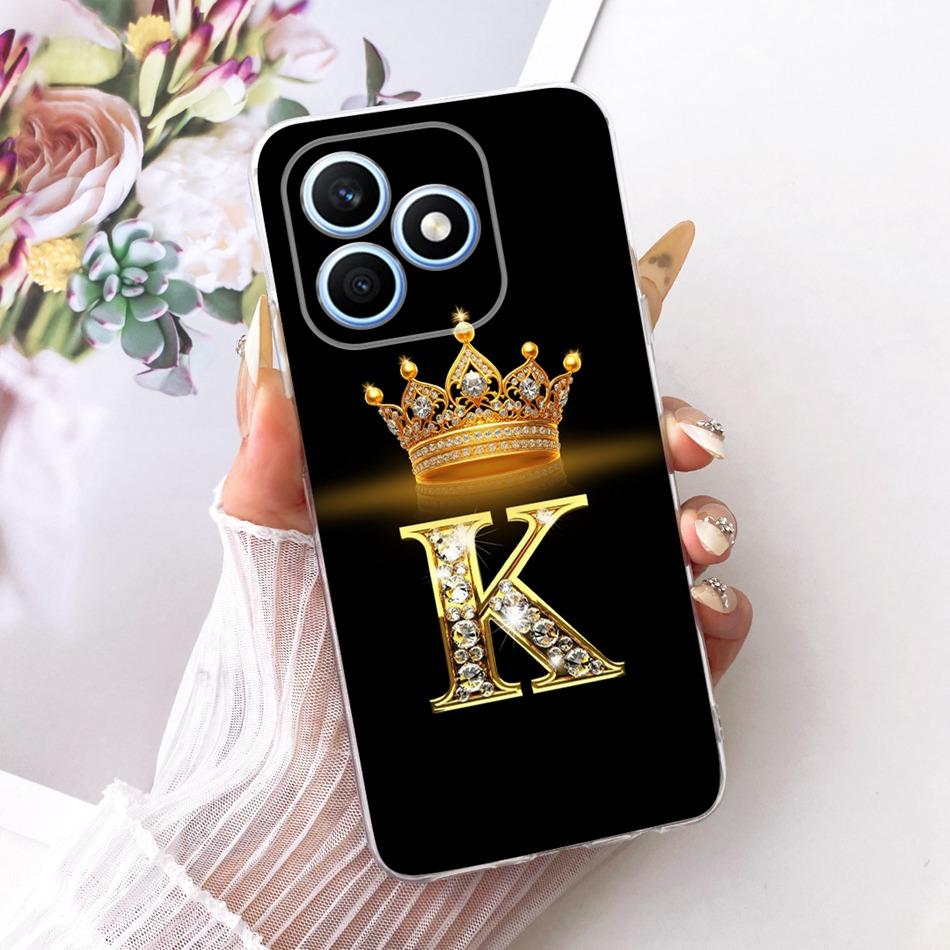 For Honor X8d 2026 Fashion Crown Letter Phone Case For Honor X8D 4G Soft Silicone TPU Cases