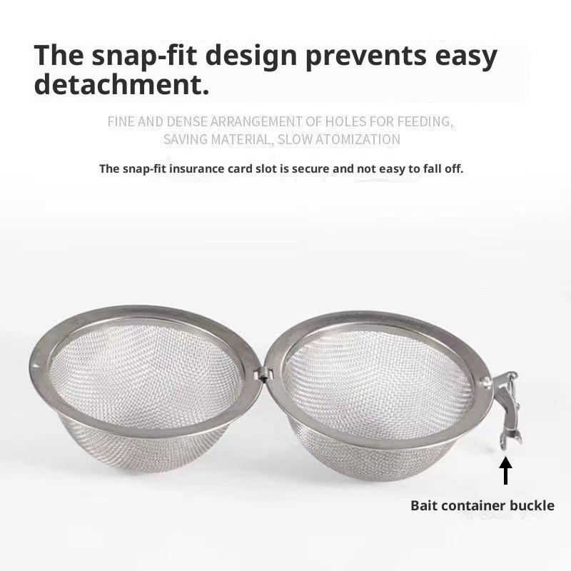 Fishing Bait Cage Multi Size Option Stainless Steel Fine Mesh Portable Lure Holder for Various Bait Types Fishing Needs
