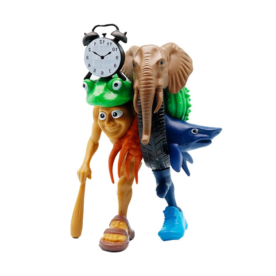 New Tung Tung Tung Sahur Tralalero Tralala Italian Brainrot Monster Fusion Edition Anime Action Figure Cartoon Ornament Toy Gift