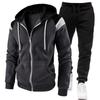 Trainingsanzug Herren Zweiteiliges Set Herren Sportbekleidung Herren Jacke Hoodie und Hose Jogginganzug Hoodies+Hose