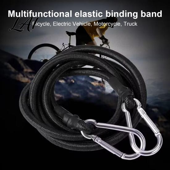 Luggage Secure Straps Bungee Cords with Carabiner Hooks Heavy‑Duty Outdoor Straps Elastic Portable Packing Ropes Binding Rope for Securing Tarps,