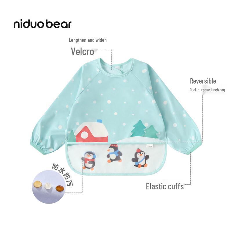 Nidoxiong Kids Waterproof Feeding Smock