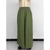 Fashion Women Trousers Ladies Pants Versatile Elastic High Waist Solid Wide Leg Pants Women