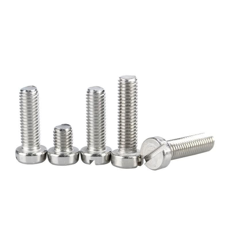 304 Stainless Steel Slotted Pan Head Machine Screws