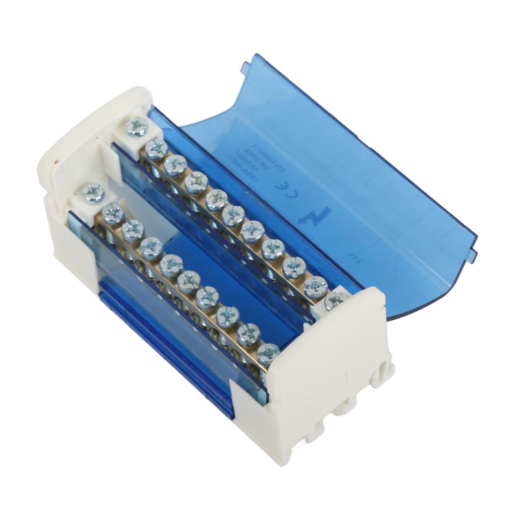 Zaciskowa Puszka Rozdzielcza 2-stopniowa Jednofazowa Szyna DIN z Przezroczystą Pyłoszczelną 211