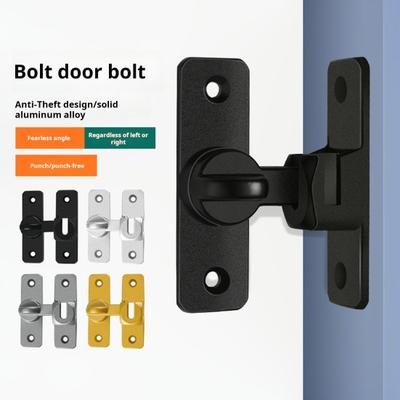 Barn Door Lock Simple Installation Anti-Theft Heavy Duty Bar Gate Latches Safety Slide Door Lock for Bathroom Garden