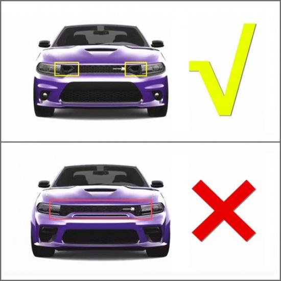 Car Front Bumper Grille Cover Trim For Dodge Charger 2015 - Accessories Red