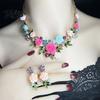Necklace And Earrings Set 1 Camellia Choker Earrings, Faux Pearl Rhinestone Luxury Jewelry Elegant Flower for Women Daily Wear Party Date High-quality