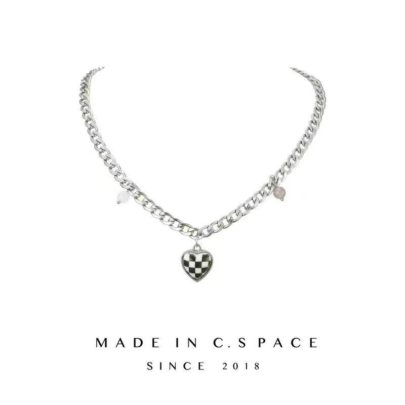 2022 Spicy Girl Pendant: Bow Flower & Heart Clavicle Chain Necklace – Japan & South Korea Niche Style