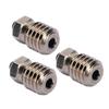 3 Pcs 3D Printer Nozzle Hardened Steel Ni Plating High Temperature Proof Extruder Hotend Nozzle for