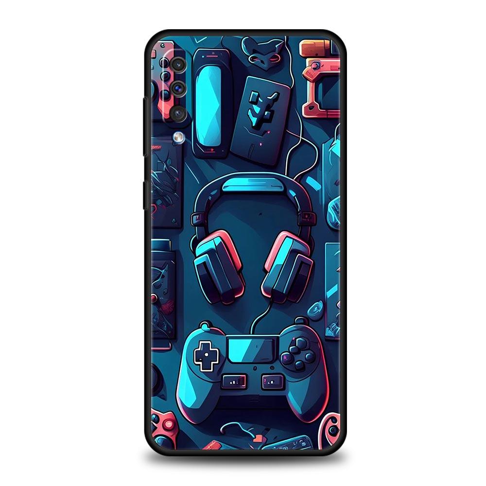Game Controller Graphic Phone Case for Samsung Galaxy A56 A36 A26 A16 A34 A24 A42 A22 A20 A12 A40 A30 A10 Soft TPU Cover Shell