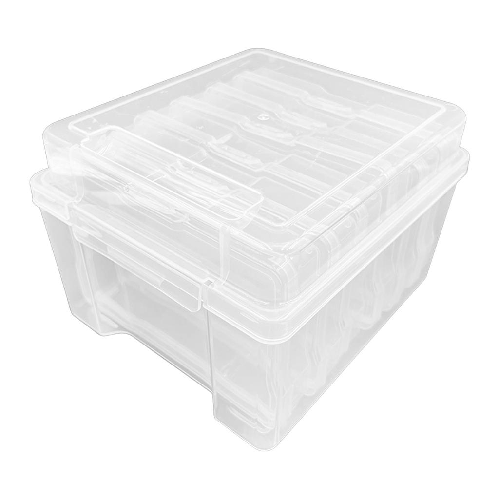 6 Layer Plastic Fishing Tool Box Baits Case Clear Fishing Lure Tackle Box Container Fishing Tool Gear Organizers