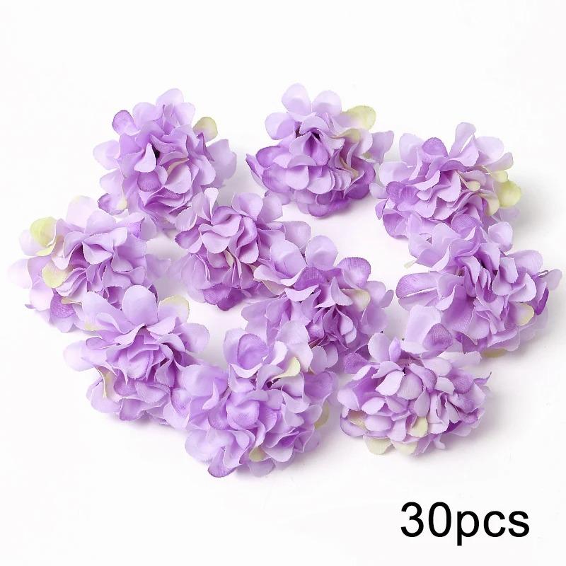 Purple Artificial Flowers Heads Silk Fake Flowers For Home Decor Party Wedding Decoration DIY Valentine's Day Gifts Accessories