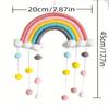 1pc Bohemian Decorative Hanging With Tassel Rainbow 7.87x17.7inch Room Decor Home Decor Holiday Decor Festivals Decor Background