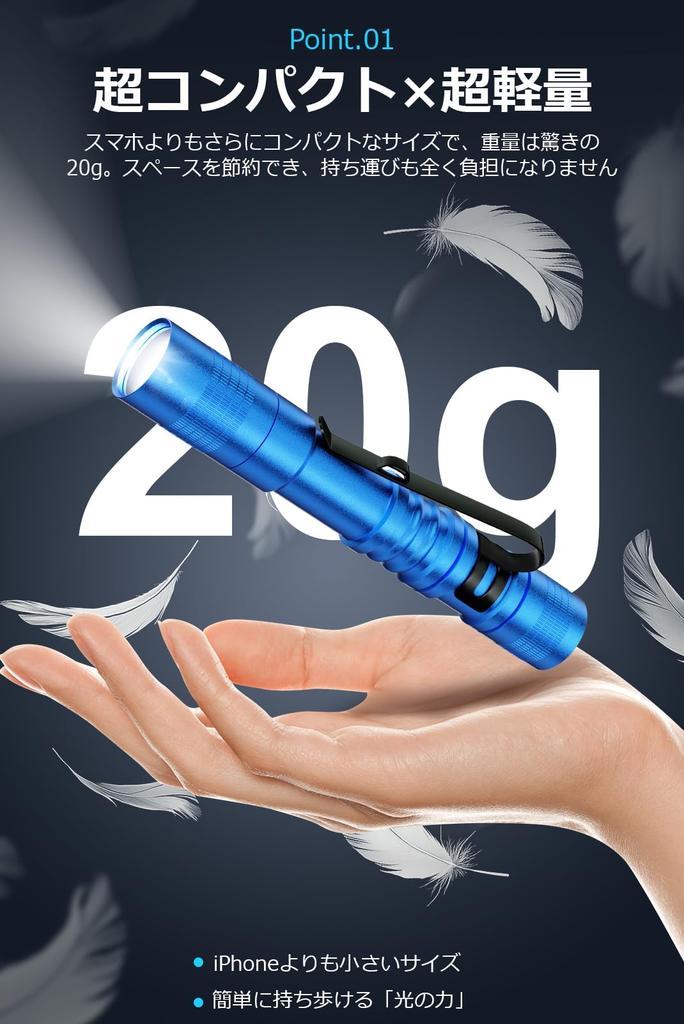 Compact LED Flashlight with 120 High XPE Up To 100m Beam High Color Aluminum Alloy Clip and Strap AAA Battery Disaster Work Outdoor Mountain Emergency