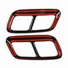 Car Tail Throat Trim for Land Rover Range Rover Sport 2018-2022 Exhaust Pipe Cover Tail Pipe Cover Trim Gloss Black