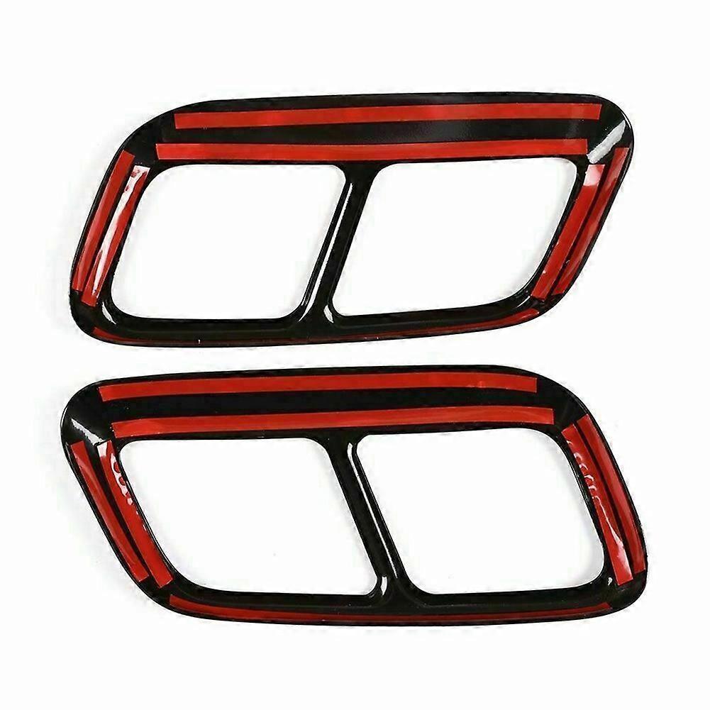Car Tail Throat Trim for Land Rover Range Rover Sport 2018-2022 Exhaust Pipe Cover Tail Pipe Cover Trim Gloss Black