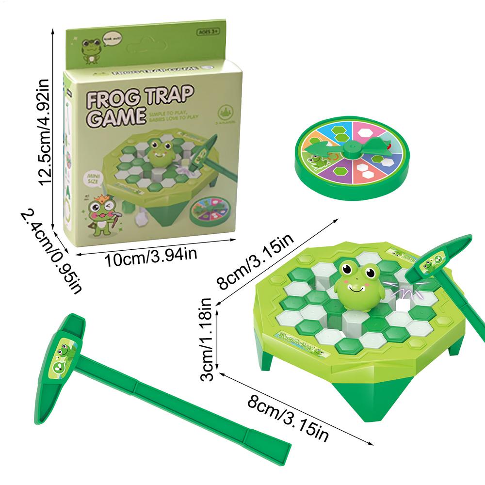 

Frog Ice Breaking Funny Desktop Game Kid Toy Gifts Parent Child Interactive Party Board Game Thinking Logic Training Puzzle зелёный