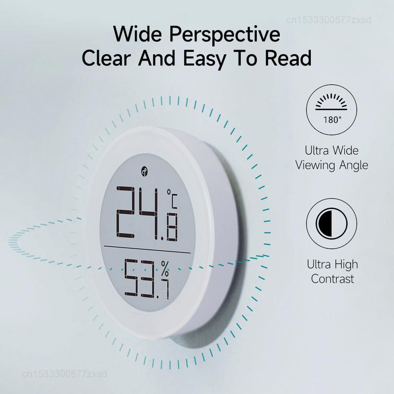 Qingping Temperature Humidity Sensor T Version Thread/BLE High-precision Indoor E-Link INK Thermometer work with Apple HomeKit