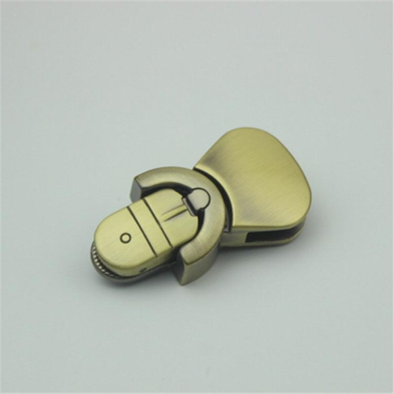 1PC Metal Bag Tongue Lock Clasp Push Lock Closure Catch Buckles Leather Craft Women Bag Purse Handbag Accessories