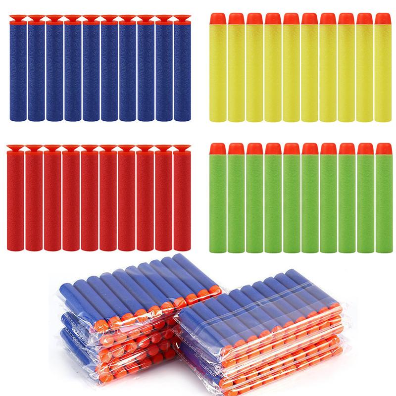 EVA Soft Bullet Round Suction Head Refill Darts Bullets for Gun Kids Toy Guns Accessories Bullets for Series Blasters Xmas
