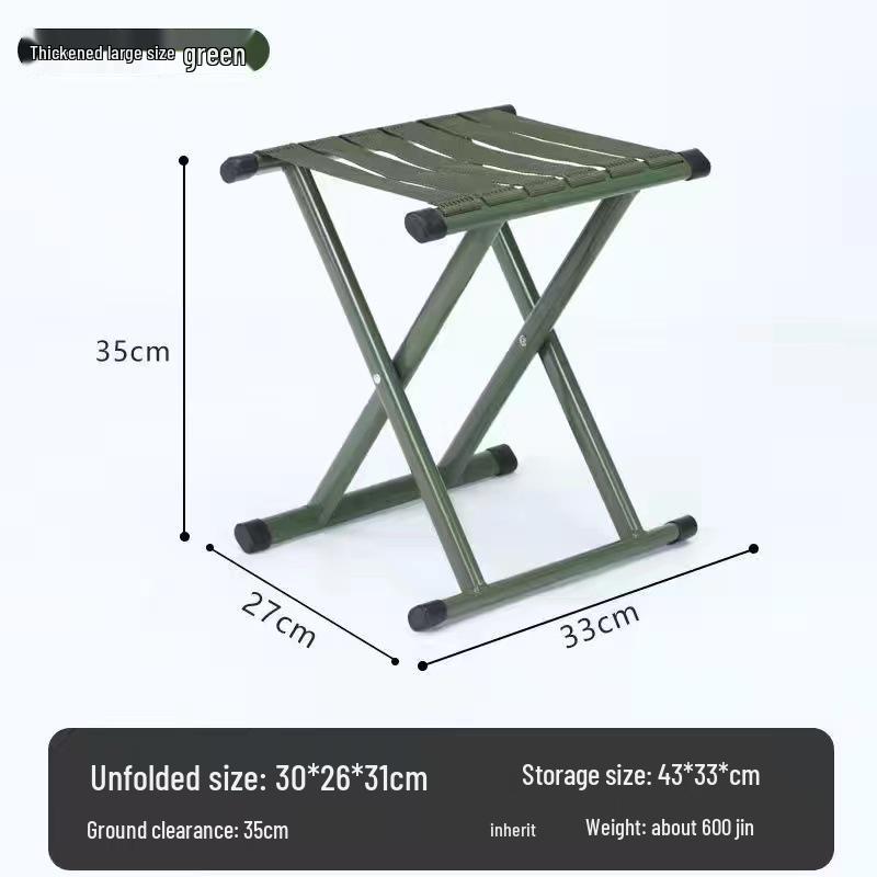 Portable Folding Backrest Chair for Camping, Fishing, Home, and Outdoor Use