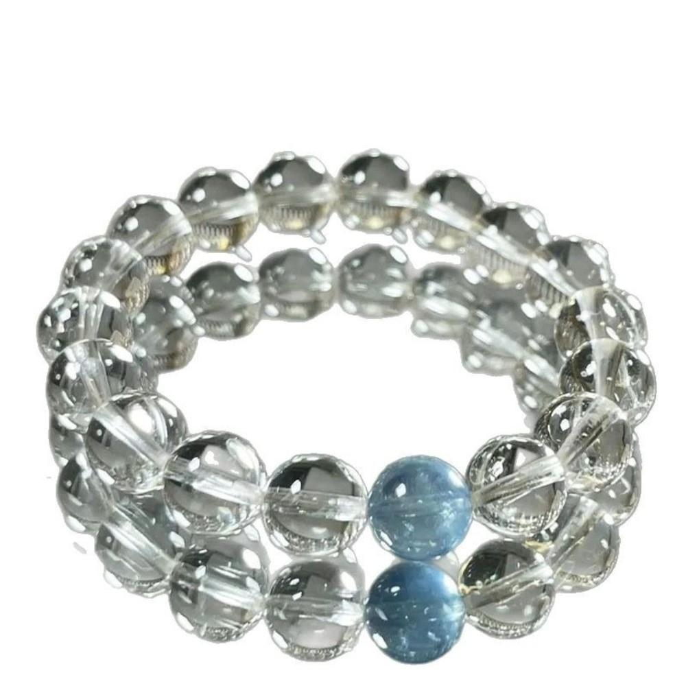 Elastic Crystal Beads Bracelet Hand Jewelry Vintage Beaded Bracelet Clear Crystal Bracelet Gift