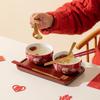 Double Happiness Red Bowl & Chopsticks Set - Wedding, Housewarming, Birthday, Anniversary Gift