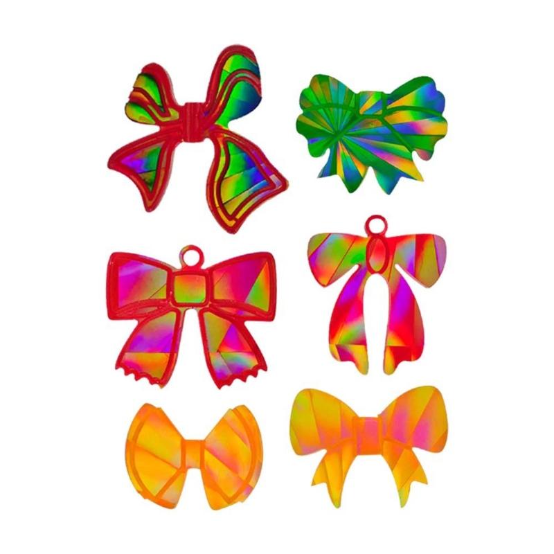 Cute Bowknot Silicone Molds Holographic Epoxy Resin Mold DIY Keychain Pendant Mold Handmade Jewelry Tool Easy To Clean