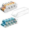 Transparent Transparent Storage Tray Water Bottle Organizer  for Refrigerator or Pantry
