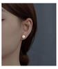 2024 Min Yue S925 Sterling Silver Pearl Stud Earrings for Women: Elegant and Simple High-End Jewelry