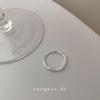 S925 Sterling Silver Tin Foil Branch Ring - Women's Niche Design, Simple Ins Cold Style, Stacking Plain Band