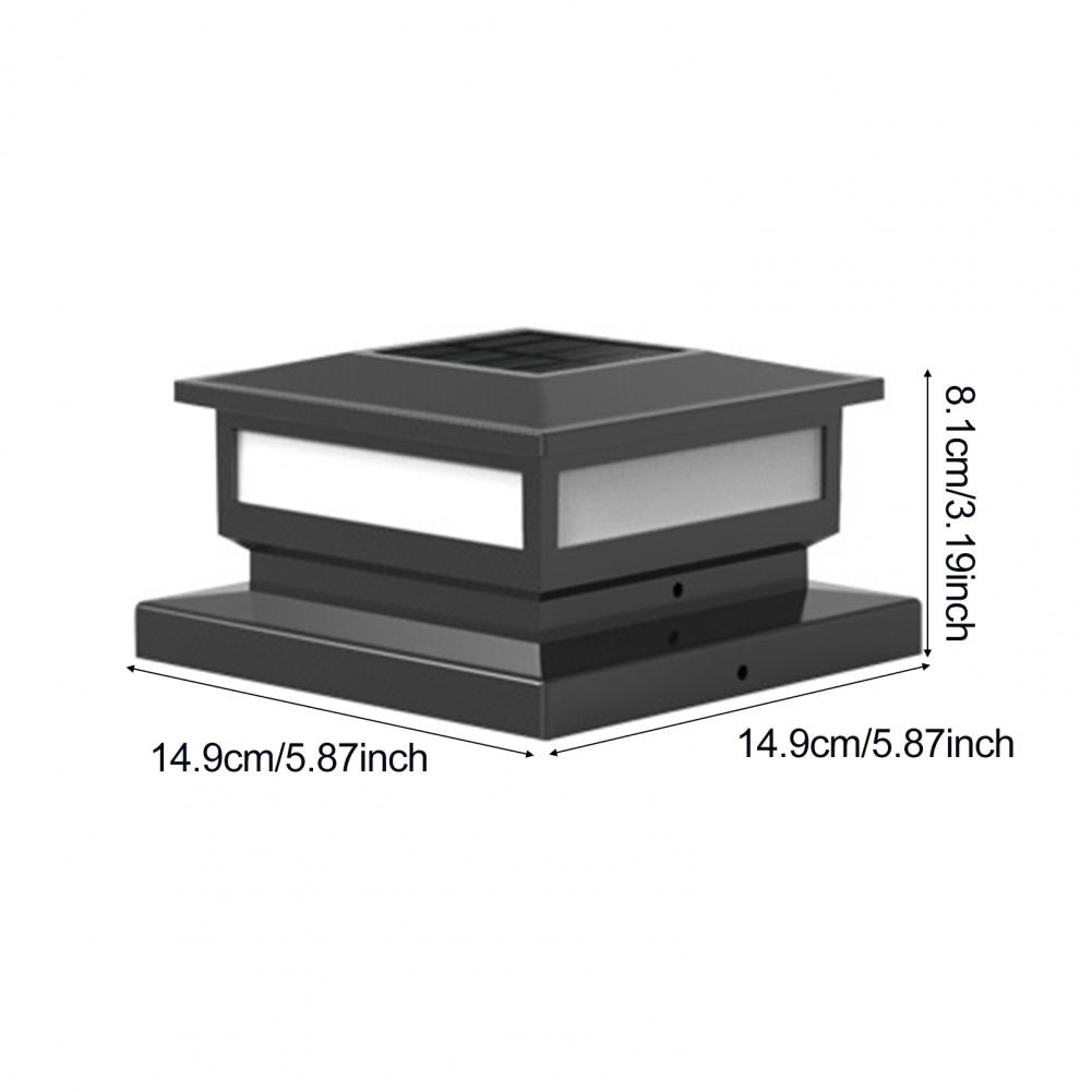 Solar Fence Post Light Weather-resistant Solar Lights Solar Powered Post Cap Lights Waterproof Led Deck Fence Lights
