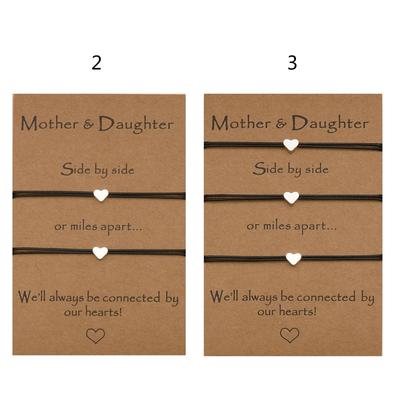Bff Matching Bracelet for 2/3 Relationship Bracelets with Heart Charm Pendant for Creative Jewelry for Best Friends Coup