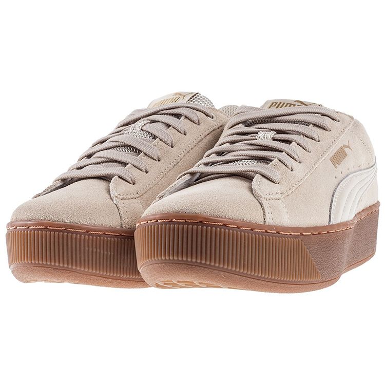 Puma Vikky Platform Pebble Women Sneakers Brown 363287-14