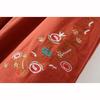 Spring Women Wide Leg Pants Fashion Summer  Casual Solid Embroidery Straight Sleeve High Waist Loose Drawstring Pocket Cotton Trousers