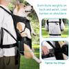 Hunde Transportrucksack Verdickter Schwamm Haustier Front Hunde Transportrucksäcke Outdoor Tragbar Verstellbar Freihändig Hunde Rucksack