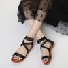 2026 New Women Roman Sandals, Boho Fairy Style Versatile Flat Beach Seaside Casual Shoes