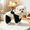 Pet Costume Small Dogs Winter Warm Fleece Animal-Themed Outfit Panda Design Puppies
