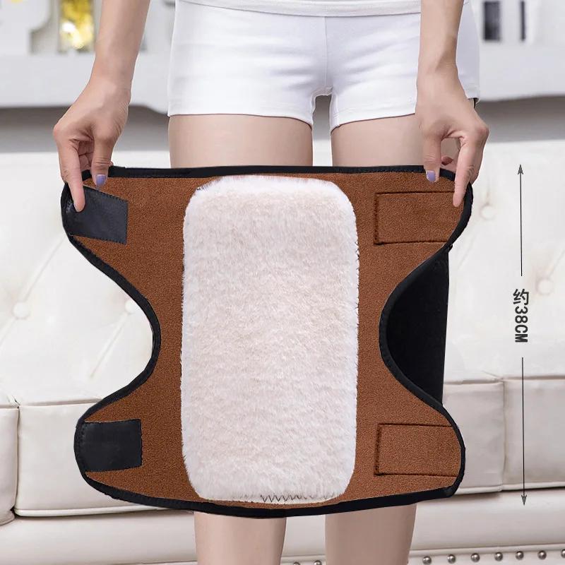 Winter Warme Kniewarmers Verdikt Pluche Twee Laags Verstelbaar Thermisch Koudebestendig Skiën Fietsen Dagelijks Gebruik Buitensporten Artritis