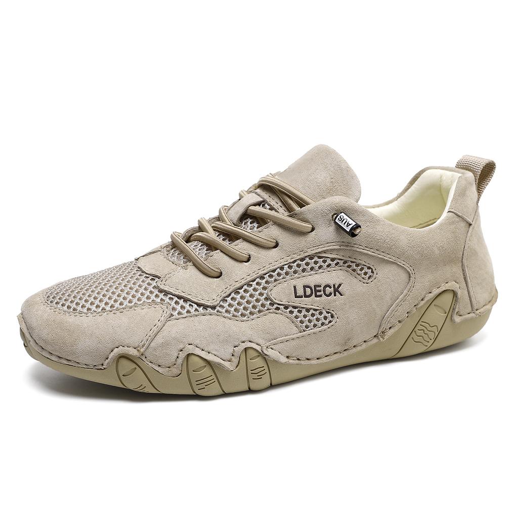 LDECK large size men's outdoor casual shoes breathable mesh shoes sneakers