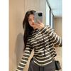 Autumn/Winter Hooded Long Sleeve Women's Slim Fit Zipper Stripe Casual Jacket
